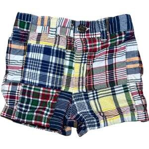 Ralph Lauren Patchwork Madras Shorts Multicolor Plaid 3mo